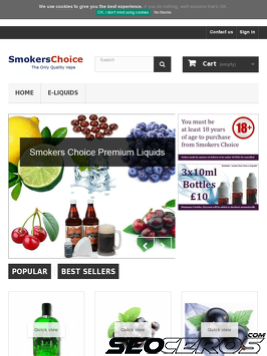 smokerschoice.co.uk tablet náhled obrázku