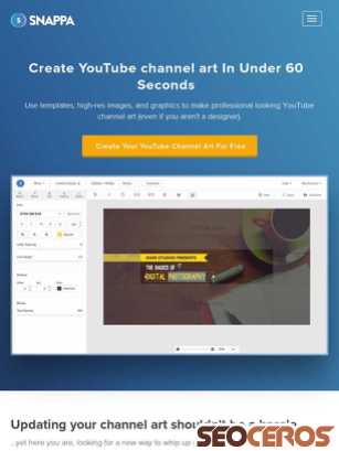 snappa.com/create/youtube-channel-art tablet preview