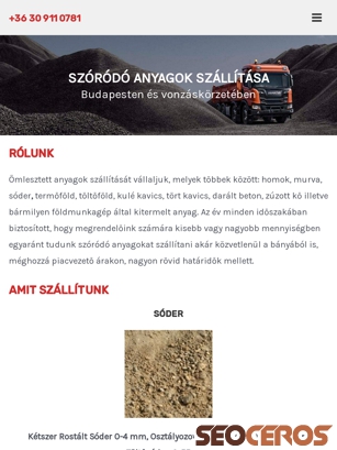 soder-homok-fold.hu tablet prikaz slike