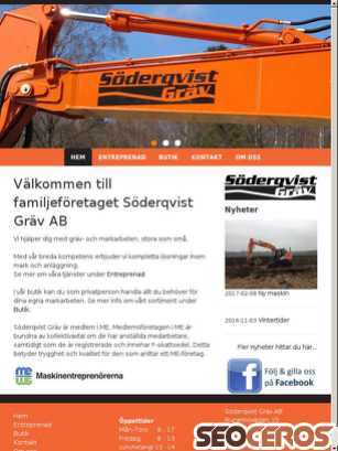 soderqvistgrav.se tablet előnézeti kép