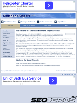southendairport.co.uk tablet prikaz slike