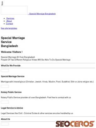 specialmarriage.mobirisesite.com tablet vista previa
