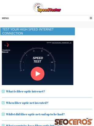 speedtester.org tablet förhandsvisning