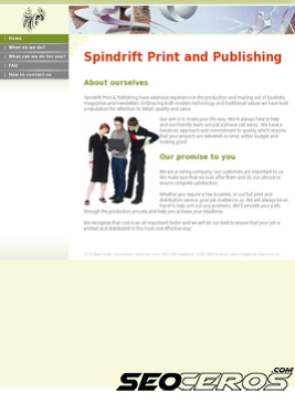 spindriftprint.co.uk tablet Vista previa