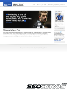 sportfirst.co.uk tablet preview