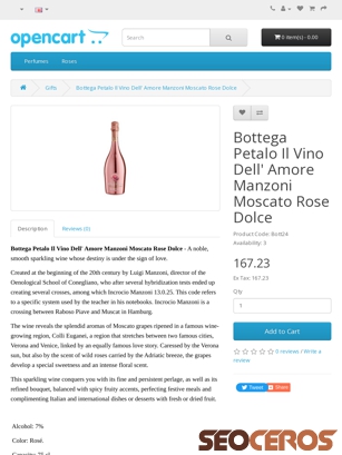 staging.floriintimisoara.eu/gifts/bottega-petalo-manzoni-moscato-rose-dolce-750 tablet 미리보기