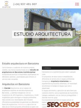 standal.es/estudio-arquitectura-barcelona tablet obraz podglądowy