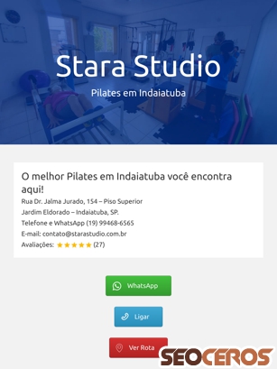 starastudio.com.br tablet Vista previa