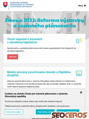 stavebnyurad.gov.sk tablet vista previa