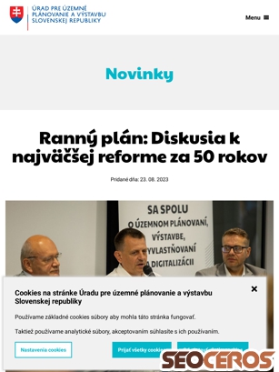 stavebnyurad.gov.sk/aktuality/ranny-plan-diskusia-k-najvaecsej-reforme-za-50-rokov {typen} forhåndsvisning