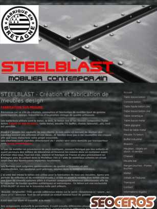 steelblast.fr tablet förhandsvisning