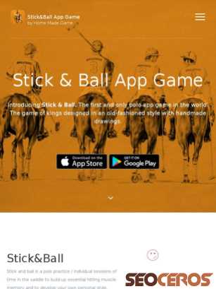 stickandballapp.com tablet preview