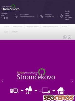 stromcekovo.sk tablet förhandsvisning