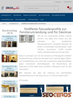 stuckleistenstyropor.de/fassadenstuck/fassaden-stuck.html tablet előnézeti kép