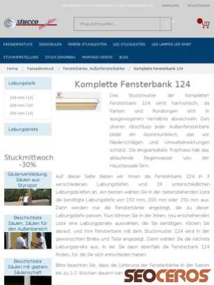 stuckleistenstyropor.de/fassadenstuck/fensterbank-aussenfensterbank/komplette-fensterbank-124.html tablet vista previa