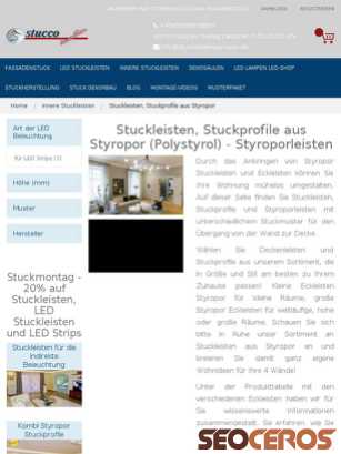 stuckleistenstyropor.de/innere-stuckleisten/stuckleisten-stuckprofile-aus-styropor.html tablet előnézeti kép
