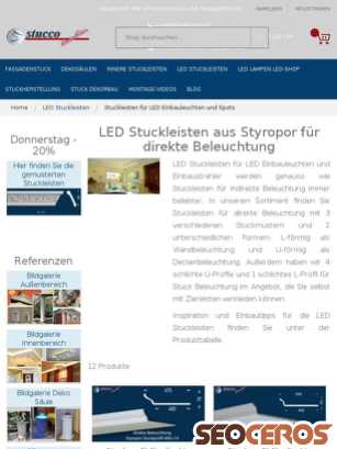 stuckleistenstyropor.de/led-stuckleisten/led-einbauleuchten-einbaustrahler.html tablet előnézeti kép