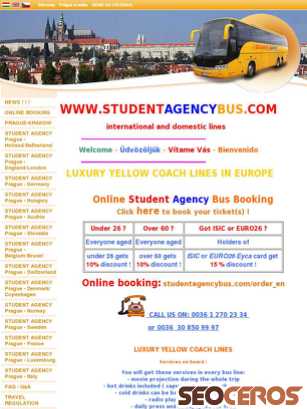 studentagencybus.com tablet Vorschau