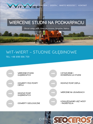 studnie-jaslo.pl tablet förhandsvisning