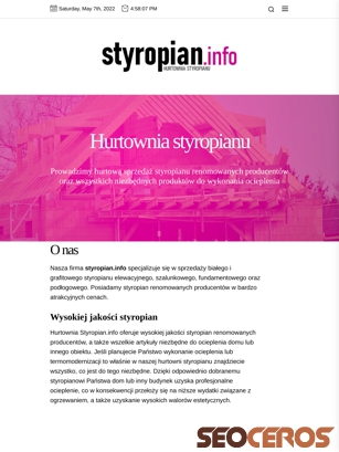 styropian.info tablet obraz podglądowy