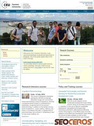 summeruniversity.ceu.edu tablet náhled obrázku