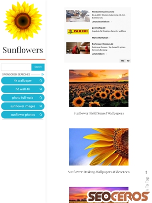 sunflower-images.info tablet preview