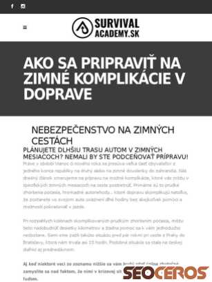 survivalacademy.sk/ako-sa-pripravit-na-zimne-komplikacie-v-doprave tablet náhľad obrázku