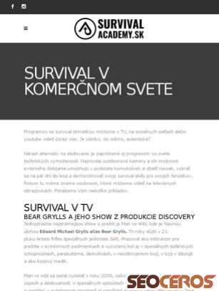 survivalacademy.sk/survival-v-komercnom-svete tablet obraz podglądowy