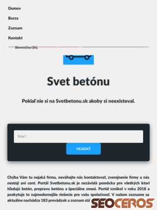 svetbetonu.sk tablet előnézeti kép