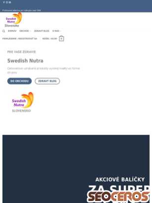 swedish-nutra.sk tablet previzualizare