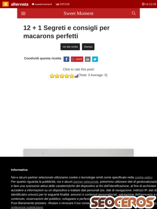 sweetmoment.altervista.org/consigli-per-macarons tablet náhled obrázku