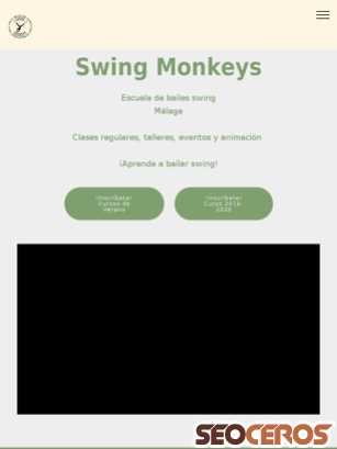 swingmonkeysmalaga.com tablet 미리보기