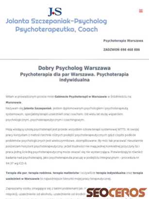 szczepaniak-psychology.eu tablet vista previa