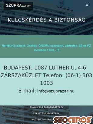 szuprazar.hu tablet előnézeti kép
