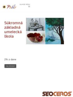 szuspablo.sk tablet Vista previa