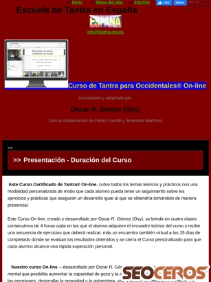 tantra.org.es/on-line.htm tablet Vorschau