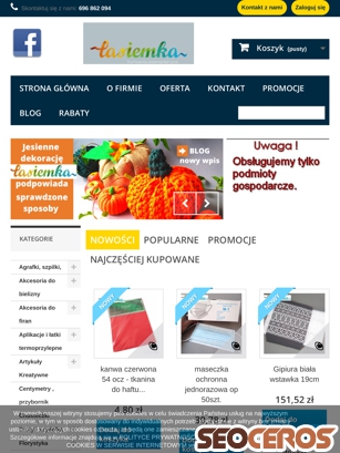 tasiemka.pl tablet Vorschau