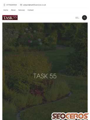 task55services.co.uk tablet Vista previa
