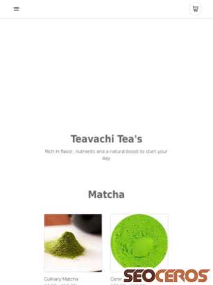 teavachi.com tablet förhandsvisning