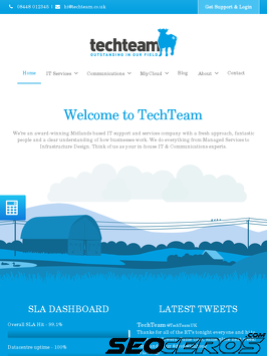 techteam.co.uk tablet förhandsvisning