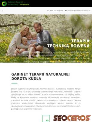 terapeutabowena.pl tablet vista previa