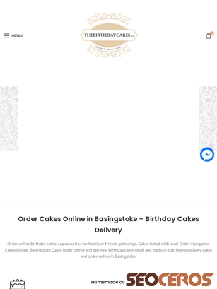 thebirthdaycakes.co.uk tablet preview
