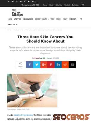 thedoctorweighsin.com/rare-skin-cancers tablet náhled obrázku
