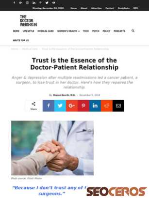 thedoctorweighsin.com/repairl-doctor-patient-relationship tablet förhandsvisning