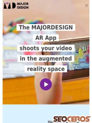 themajordesign.com/en/the-majordesign-ar-app tablet előnézeti kép