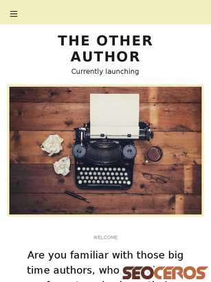 theotherauthor.com tablet preview