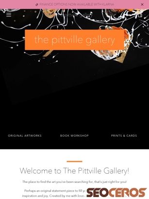 thepittvillegallery.com tablet anteprima