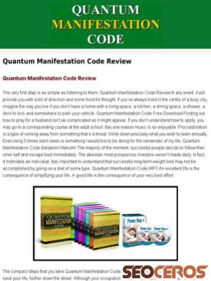 thequantummanifestationcodereview.com tablet preview