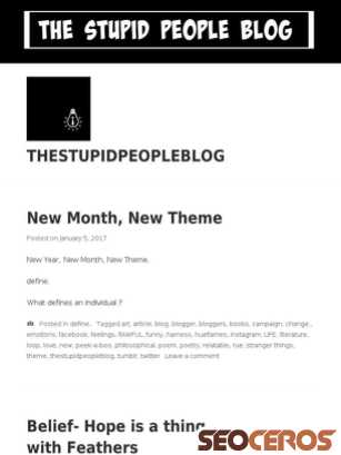 thestupidpeopleblog.wordpress.com tablet preview