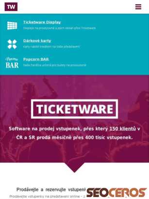 ticketware.cz tablet Vorschau